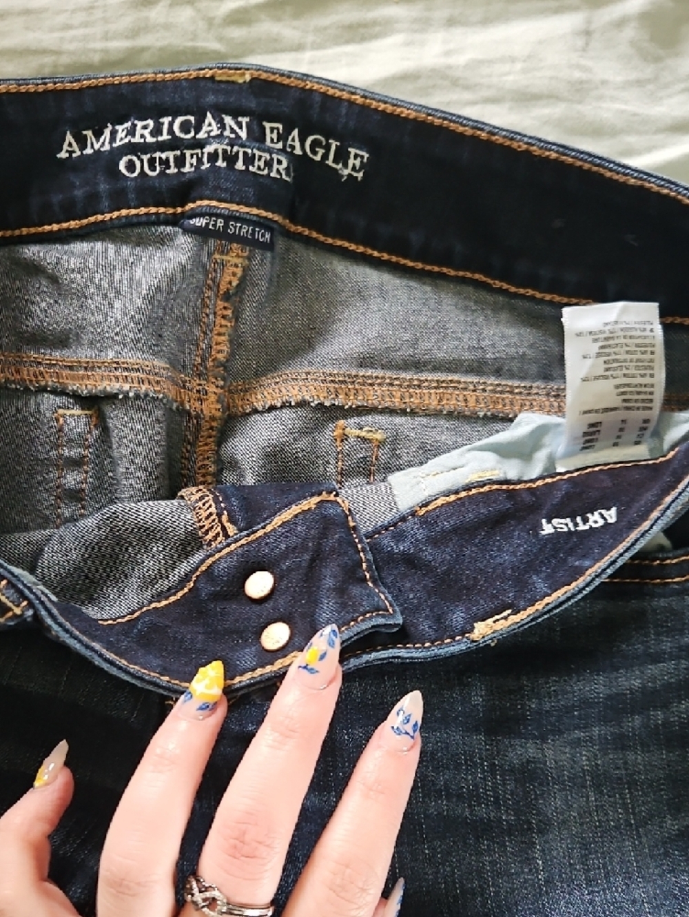 American Eagle Outfitters Dark Blue Bootcut Jeans BUNDLE - Picture 3 of 11